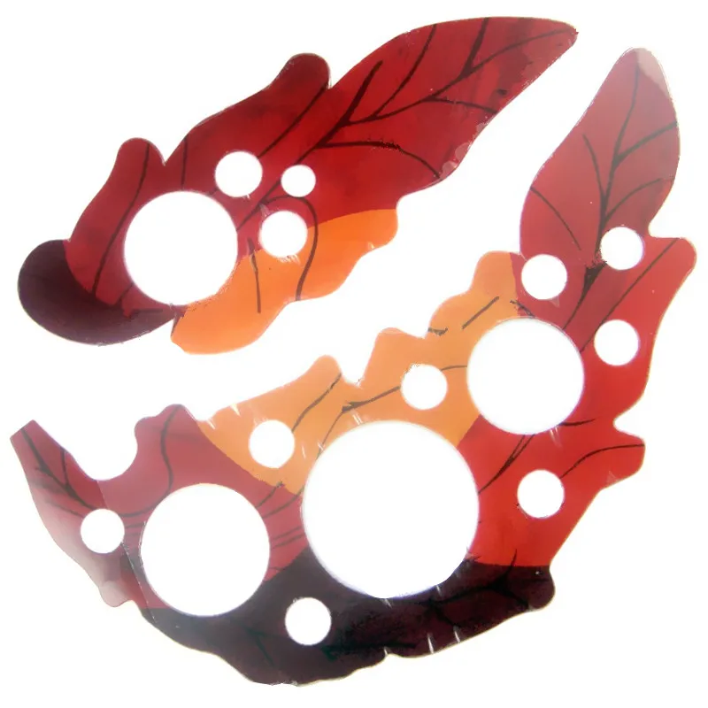 1 Sets Grape Leaf Hole Design Acoustic Guitar Pickguard Anti-scratch Plate For Round Back Ovation Guitar Accessories