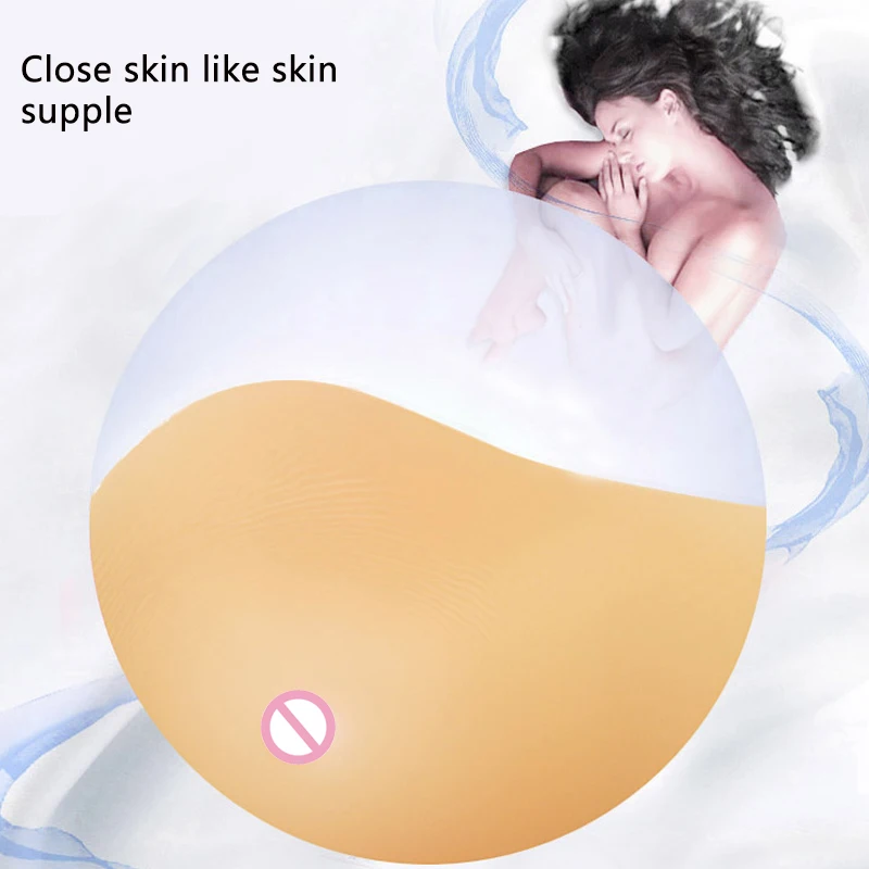 ONEFENG KVS Breathable Massage Point Spiral Shape Breast Cancer Silicone Breast Form Prosthesis for Mastectomy Women