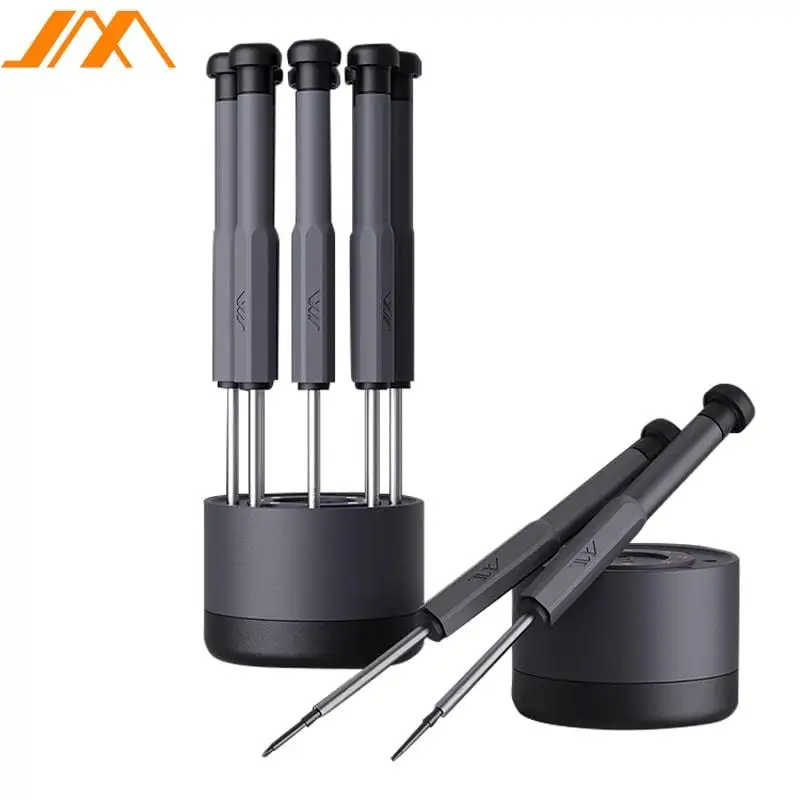 JIMIHOME 8 in 1 Professional Disassembly Repair Screwdriver Set Screw Extractor Portable Multi-function Refined Screwdriver