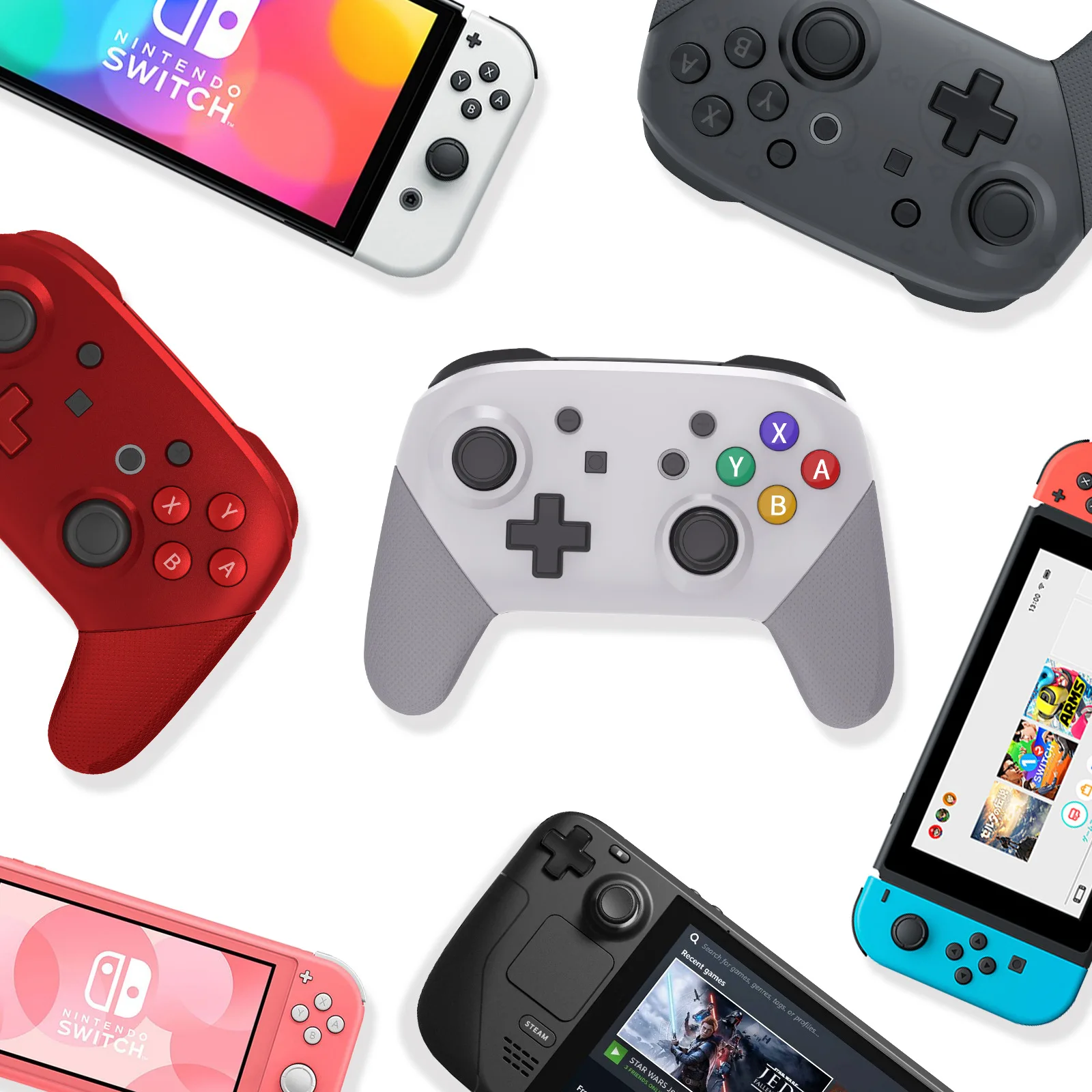 

JYS-NS237 NFC Gamepad For Switch OLED Wireless Controller For Switch Pro Game Controller With Turbo Programmable Function
