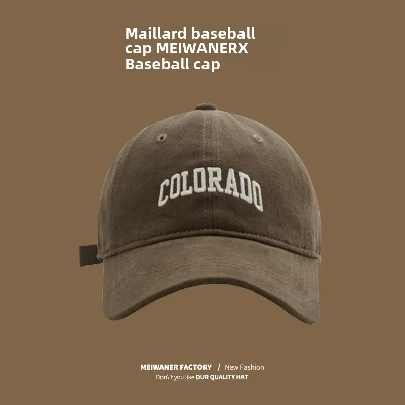 Moda Maillard viento lijado lengua de pato sombrero mujer Otoño/Invierno versátil bordado letra gorra de bola mantener caliente