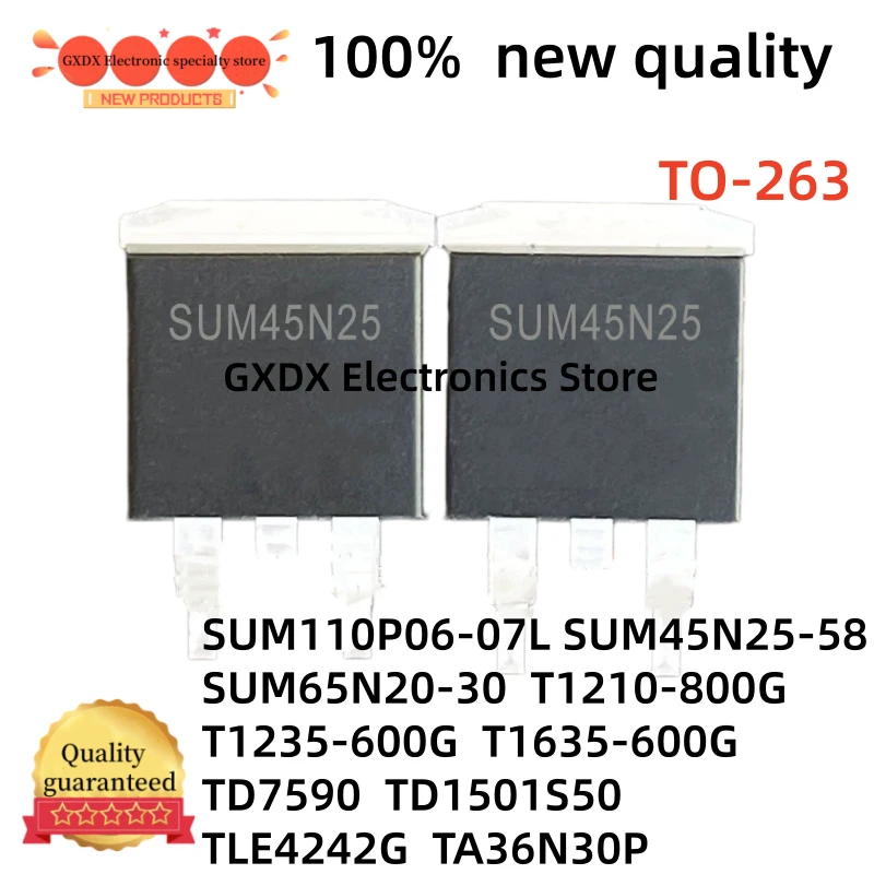 10-20-30Uds new SUM110P06-07L T1635-600G TA36N30P TD1501S50 TD7590 TLE4242G SUM45N25-58 SUM65N20-30 T1210-800G T1235-600G
