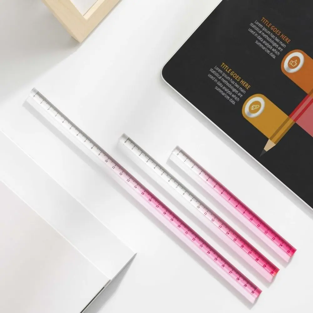 15cm 20cm 30cm Gradient Straight Rulers Multifunction Dividing Math Drawing Ruler Acrylic Drafting DIY Drawing Tools Student