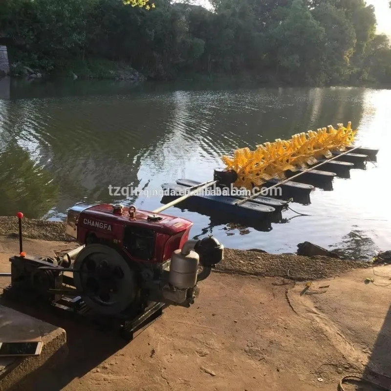 16 Impeller Diesel Paddle Wheel Aerator with SS304 Frame for Aquatic Systems