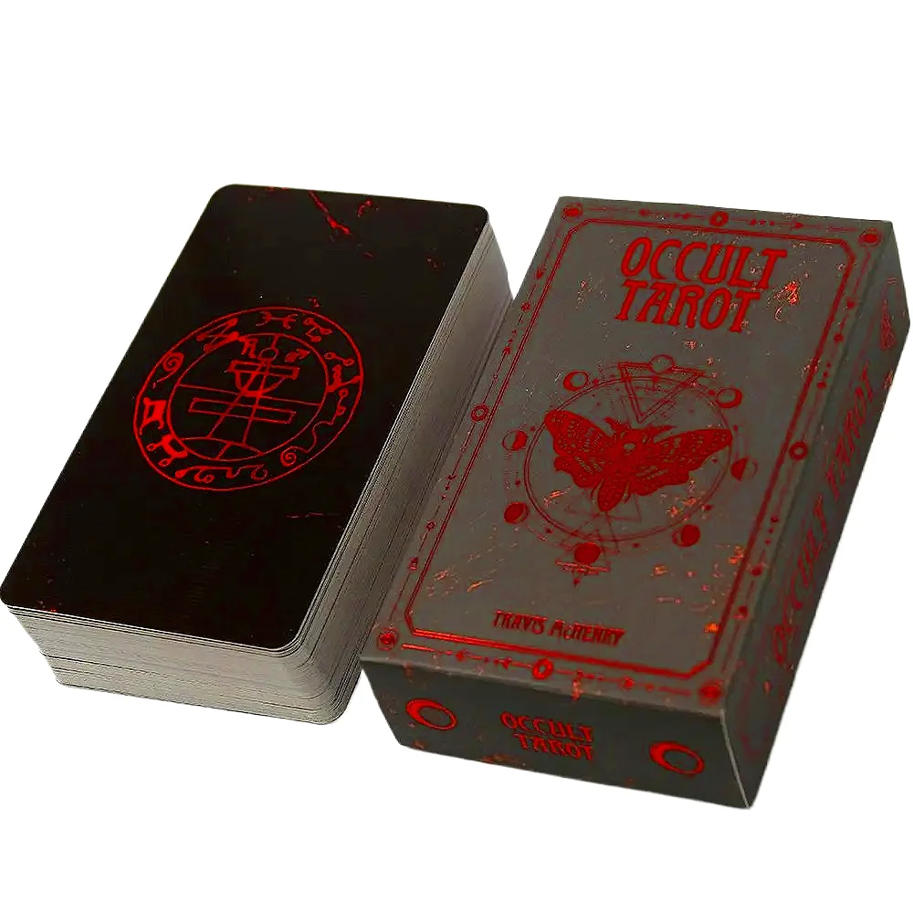 Occult Tarot Cards English Visions Fate Divination Edition Deck Borad Games Party Astrology Cards Tarot Deck for Women Girl