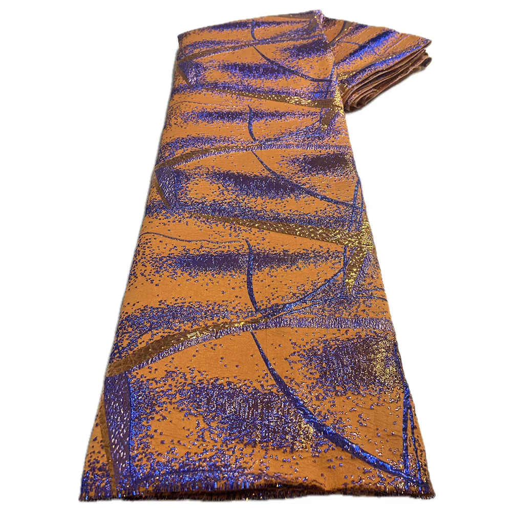 African Jacquard Lace Fabrics 2025 Hot Sale Nigerian French Brocade Lace Fabrics for Evening Women Party Dress Sew