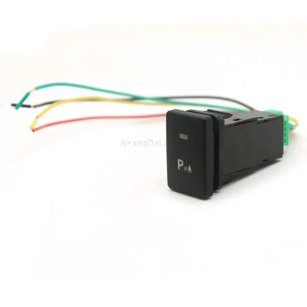 Power Supply Car LED Light Parking Radar Switch Push Button Switch With Connection Wire For Toyota Camry Prius Corolla Prado