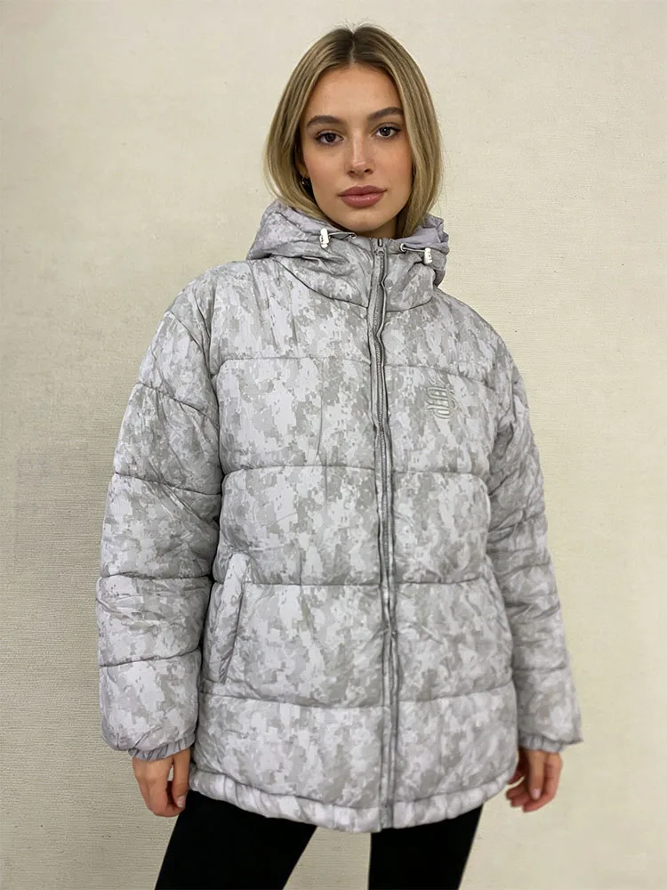 

Winter New Arrivals Unisex Tops Instagram Street Style Fashion Embroidered Warm Zipper Hooded Cotton Jacket Y2K Clothing