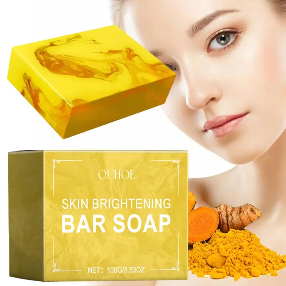 Kojic Acid Dark Spot Remove Soap For Cleaning The Face Whitening Oil Control Even Tone Skin Products Natural Turmeric Soap A8V4