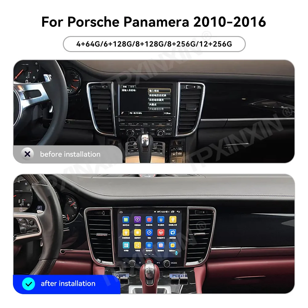 8.4 Inch Screen Android 15 For Porsche Panamera 2010~2016 Multimedia GPS Navigation Car Radio Stereo Receiver player Head Unit