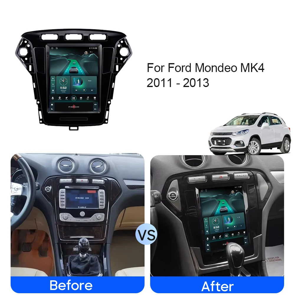 4G Car Radio For Ford Mondeo MK4 2011 - 2013 Android Auto Multimedia Video Player GPS Navigation WIFI Carplay BT DSP No 2din DVD