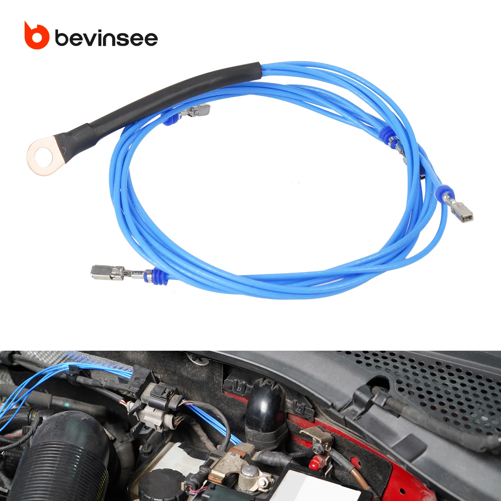 

BEVINSEE Upgrade Coil Grounding Wire for VW EA888 Gen3 1.8T 2.0T 4D0 for VW for Golf 7/8 for Audi A3