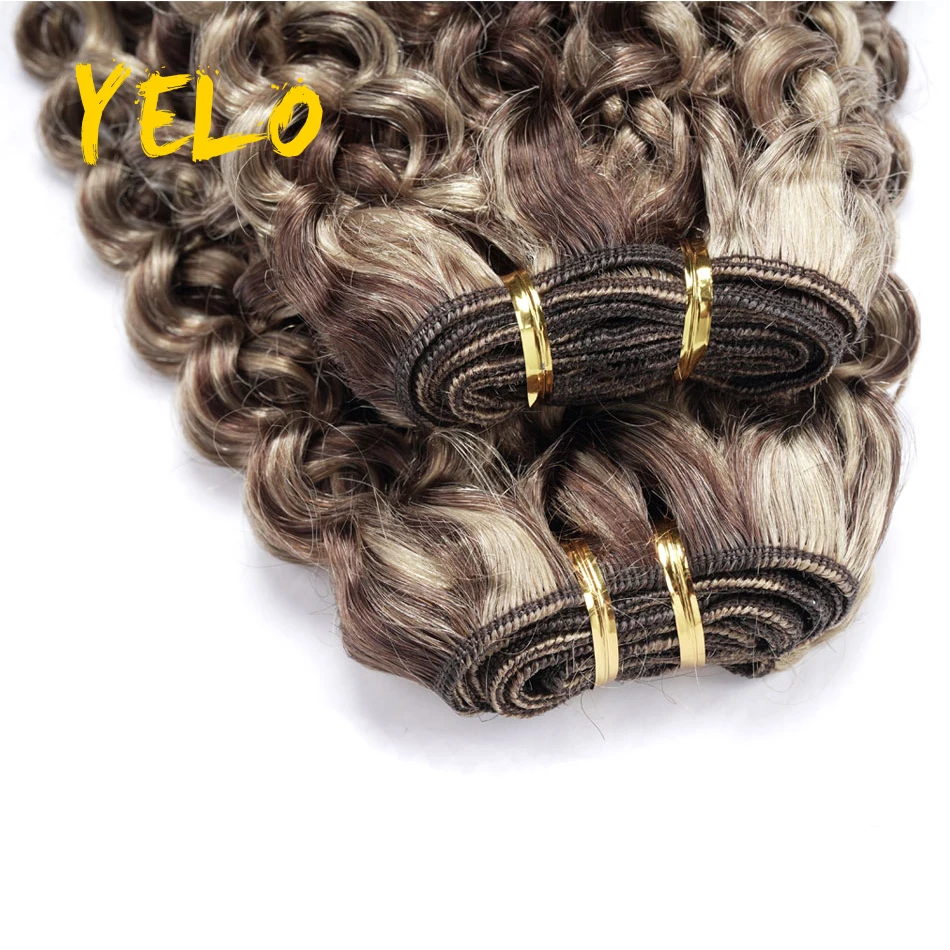 Yelo Human Hair Inslag Extensions Hair Bundels Water Wave Natuur Kleur 100G Naaien In Zijdeachtige Remy Huid Dubbele Inslag Zacht En Veerkrachtig