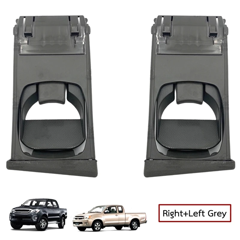 1 Pair Dash Cup Holder Tray For Toyota Hilux Vigo Fortuner SUV SR MK6 Pickup 2004-2015 55604-0K010-B0/55604-0K020-B0