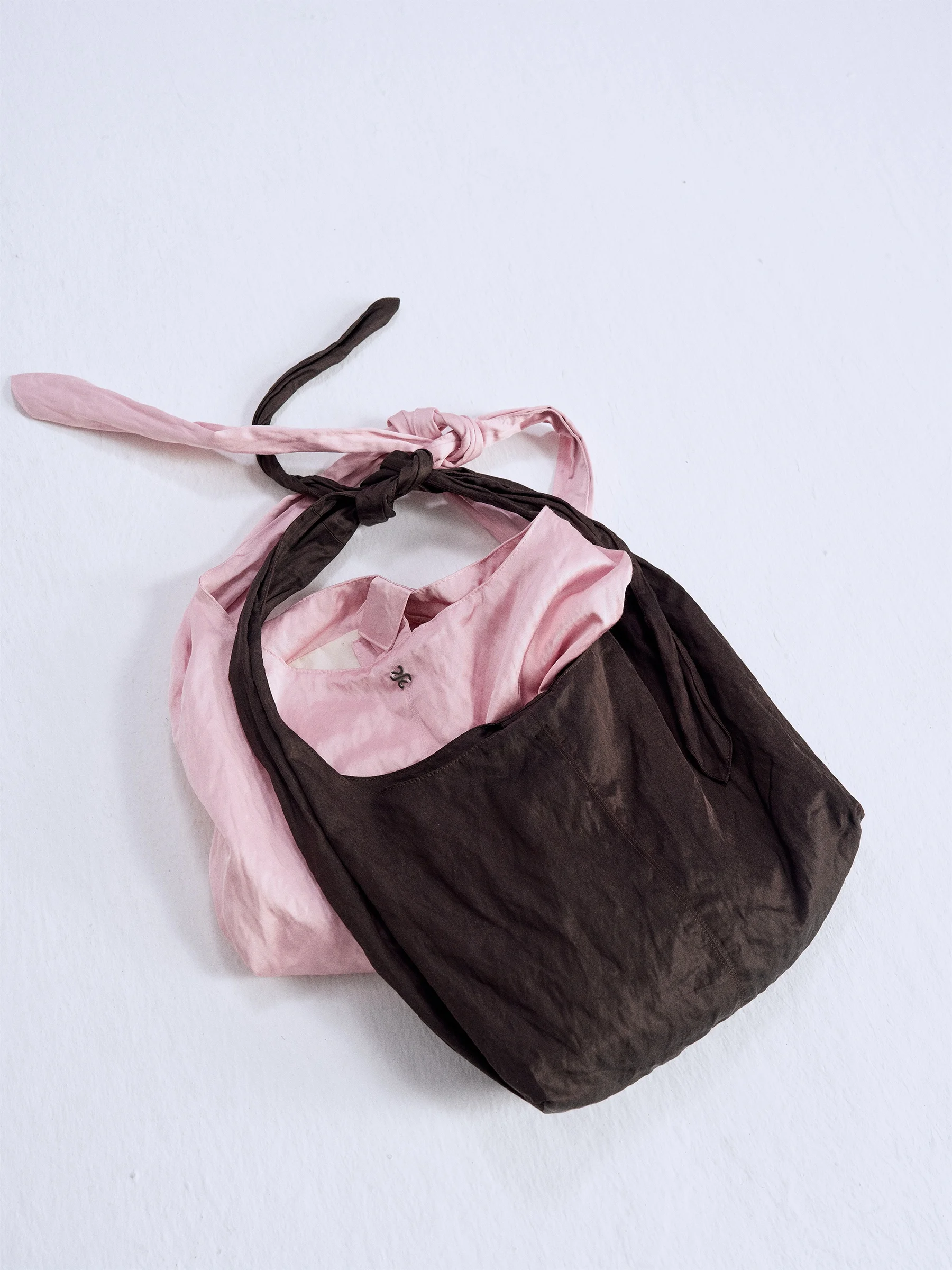 Shkuco Metal Sparkle Rabbit Ear Hobo Bag Single Shoulder Crossbody Fashionable Women's Bag Canvas Material Chinese Made