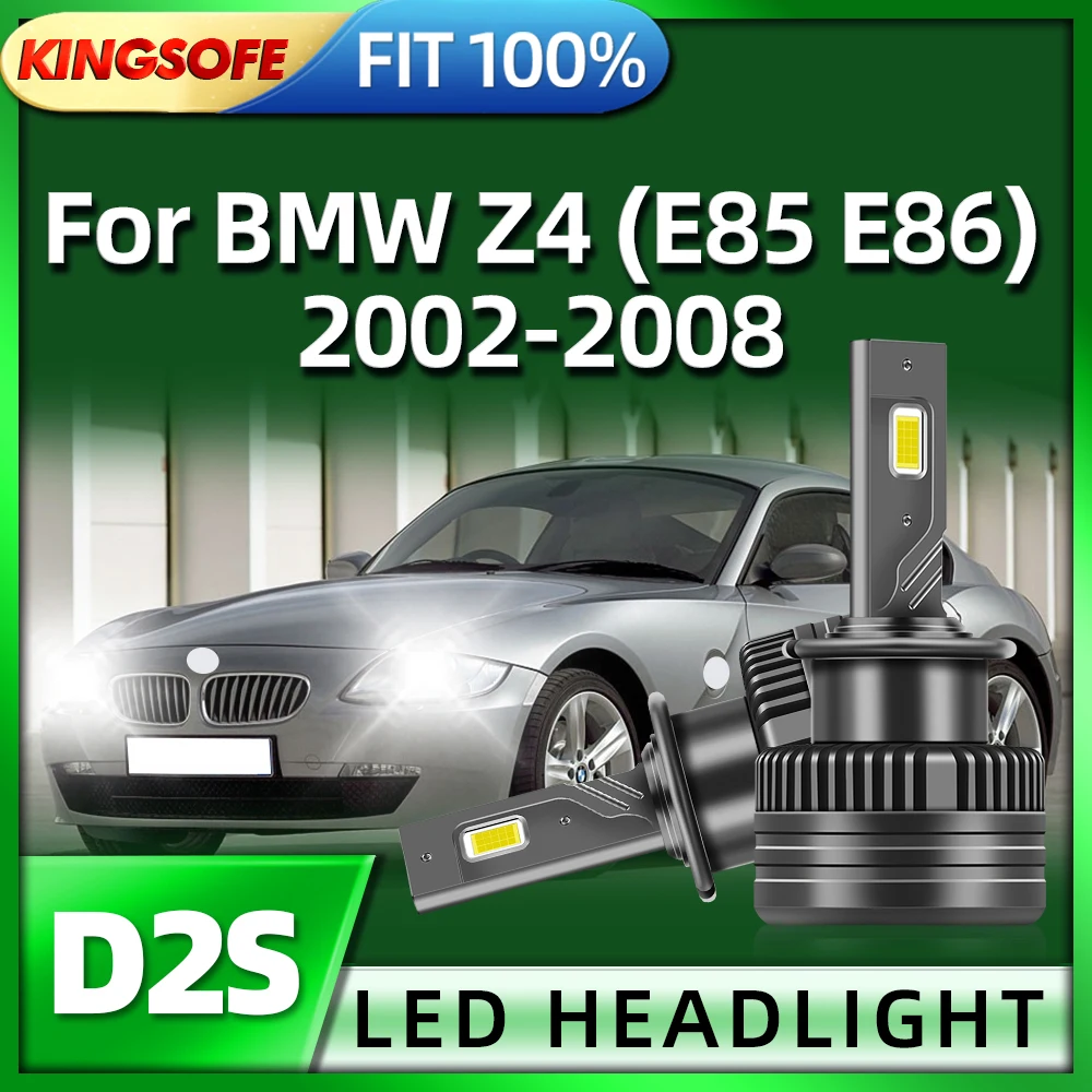 KINGSOFE LED Headlight D2S HID light Replacement Xenon Bulb Super Bright For BMW Z4 (E85 E86) 2002 2003 2004 2005 2006 2007 2008