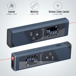 Mini Laser Rangefinder Digital Tape Measure Laser Ruler USB Charge Aluminum Alloy Fuselage Portable Digital Laser Distance Meter