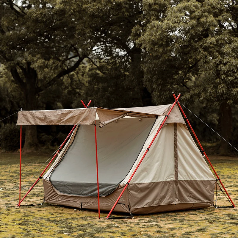 

Waterproof and Windproof Camping Tent, Oxford Cloth Tape Sticker, Small House, 2-3 Person, 150D, 210x180x150cm, High Quality