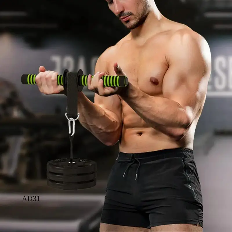 

New-1 PCS Forearm Strength Trainer Wrist Training Arm Workout Roller As Shown Nylon+Metal Waist Roller Equipment Gym Fitness