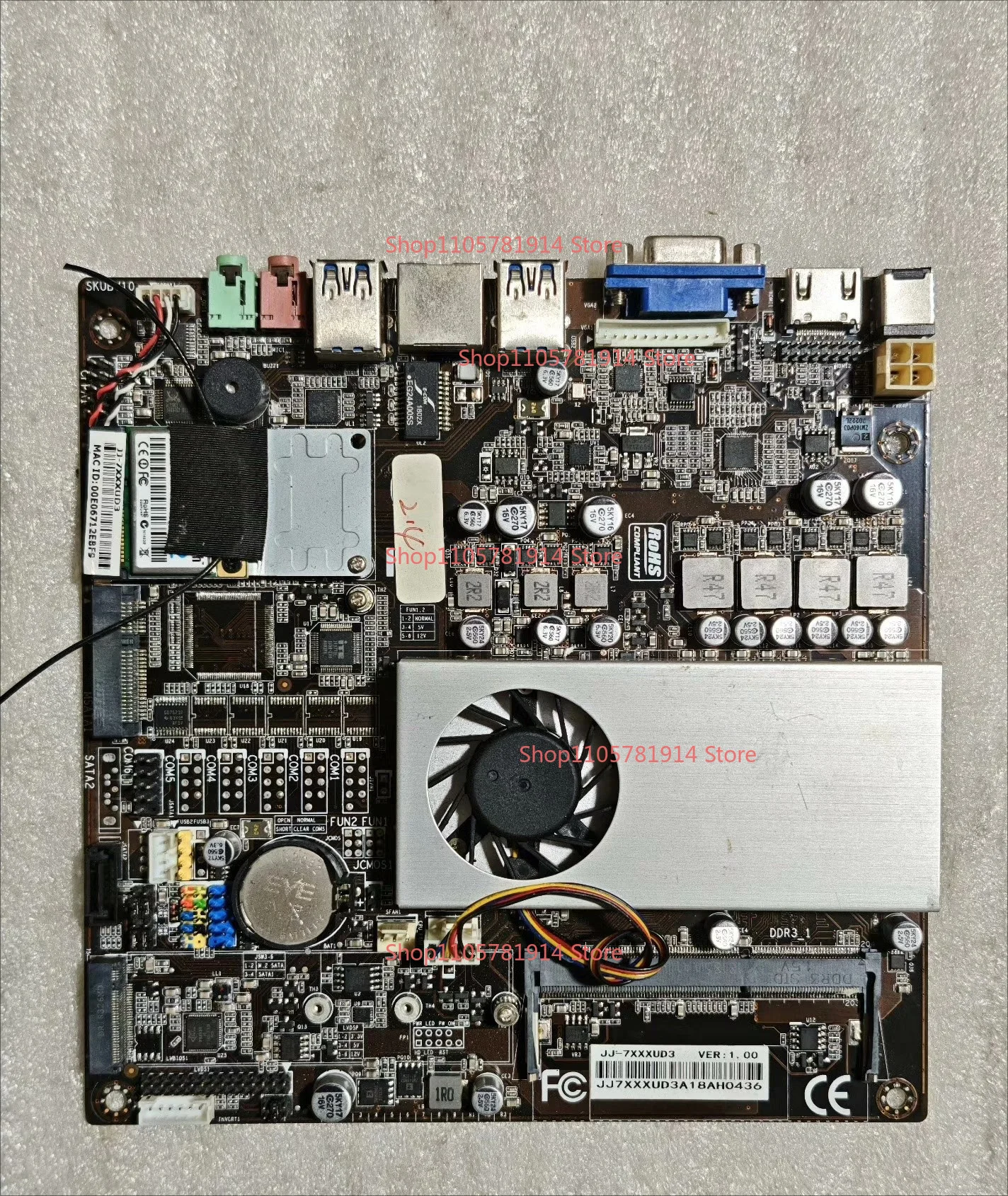 For JJ-7XXXUD3 All-in-one Main Board, 7th Generation No Display CPU, Support DDR3 Memory