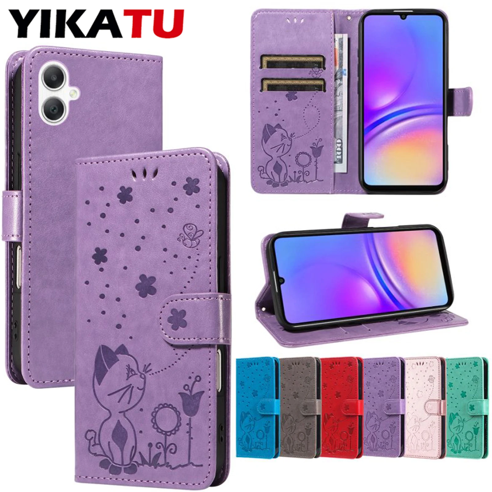 

For Samsung Galaxy A26 A25 A24 A23 A23E A22 5G A21 A20 A16 A15 A14 A13 Lite A12 A10 A06 4G A05 A04E A03S Wallet Leather Case