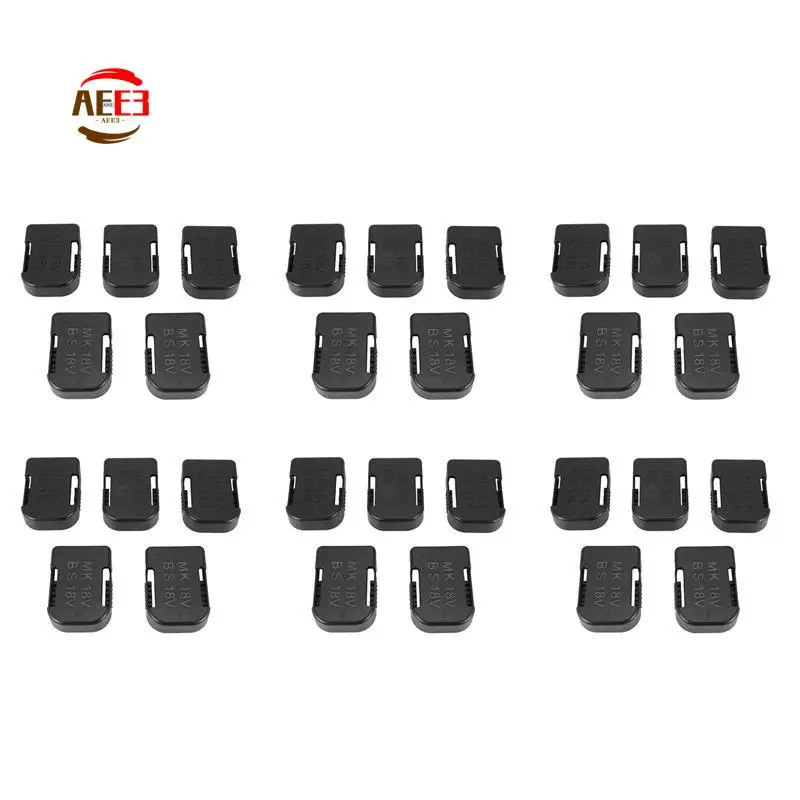 

AEE3-30Pcs Подставка для хранения аккумуляторов, держатель для аккумуляторов 18В (черный)