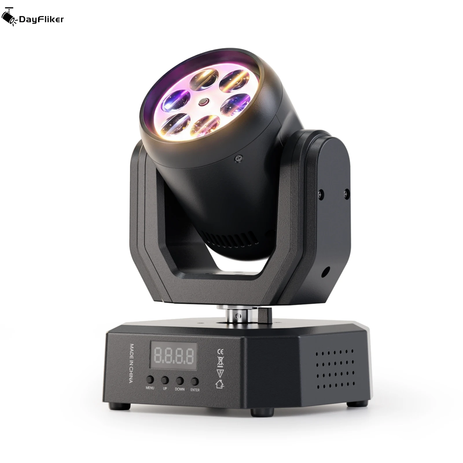 

Светодиодный прожектор DayFlicker 50W Mini Magic Ball Beam Moving Head Light DMX512 с 9 каналами управления и 5 режимами работы для домашней вечеринки и сценического освещения