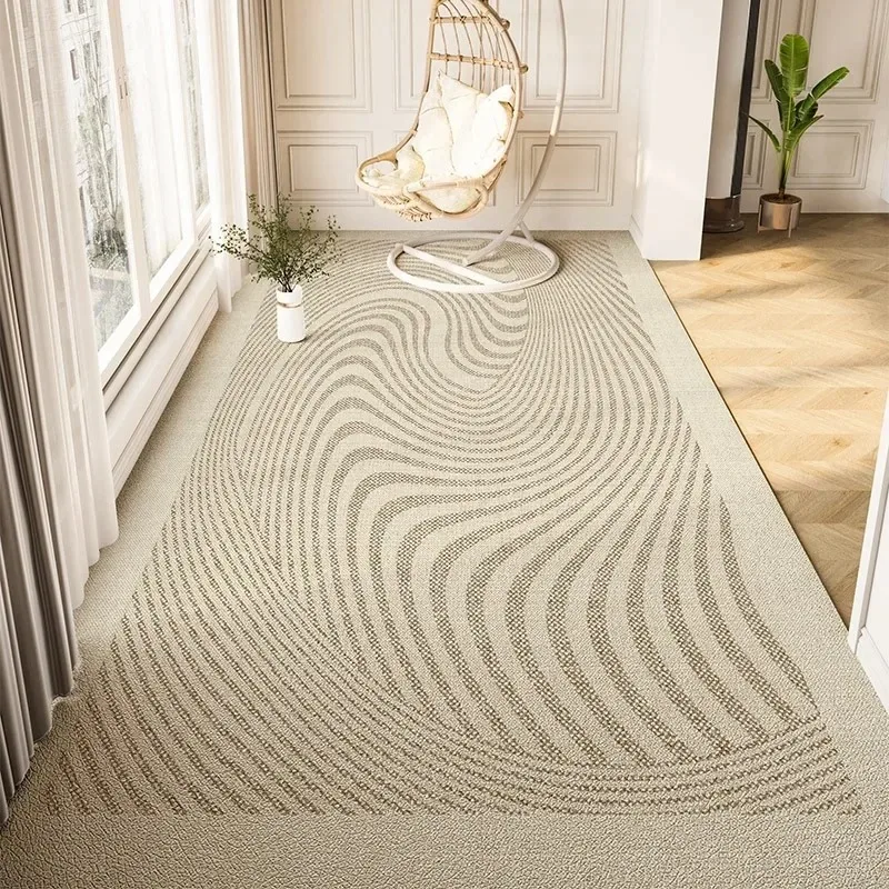 Balcony Waterproof Carpet Pvc Leather Anti-slip Floor Mat Large Size Minimalist Style Home Decoration Rug Kitchen Carpets 주방 카펫