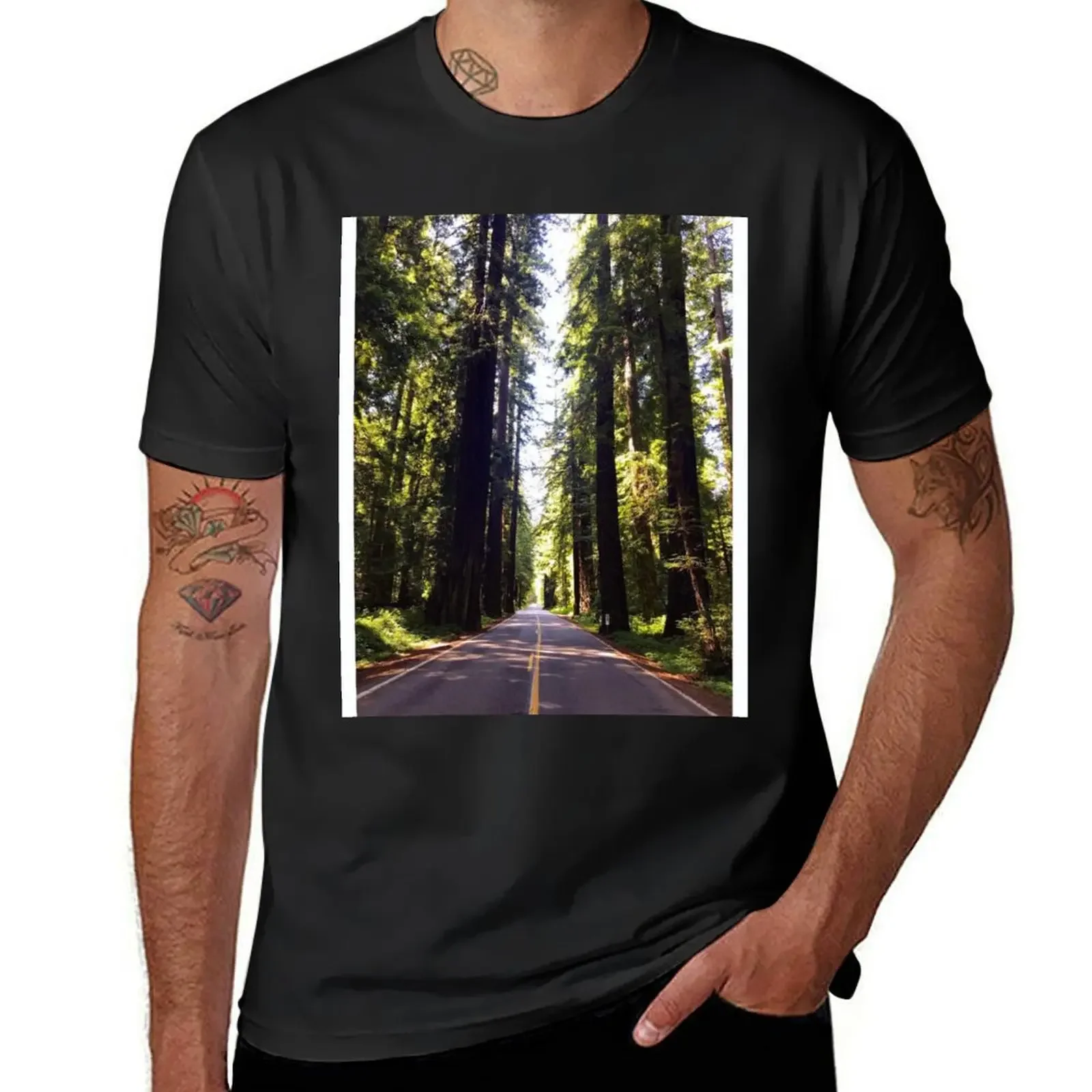 

Wanderlust Forest T-Shirt sweat vintage clothes anime mens t shirts top quality