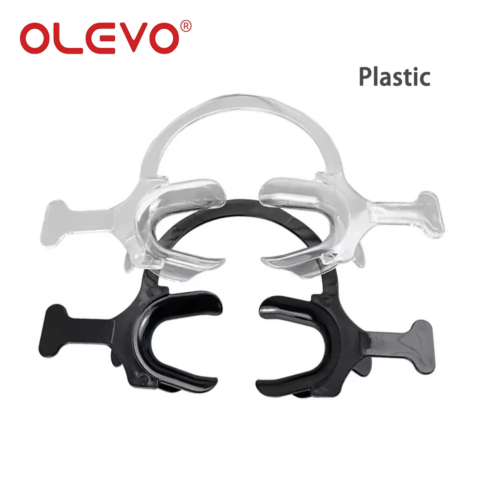 OLEVO Dental Mouths Opener C Type With Handle Plastic Intraoral Lip Cheek Retractors Oral Expand Spreaders Dentistry Materials