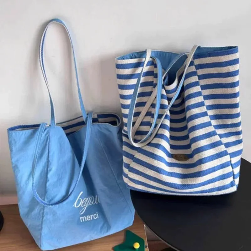 nova-bolsa-tote-de-lona-reversivel-com-listras-azuis-bolsa-casual-para-o-dia-a-dia
