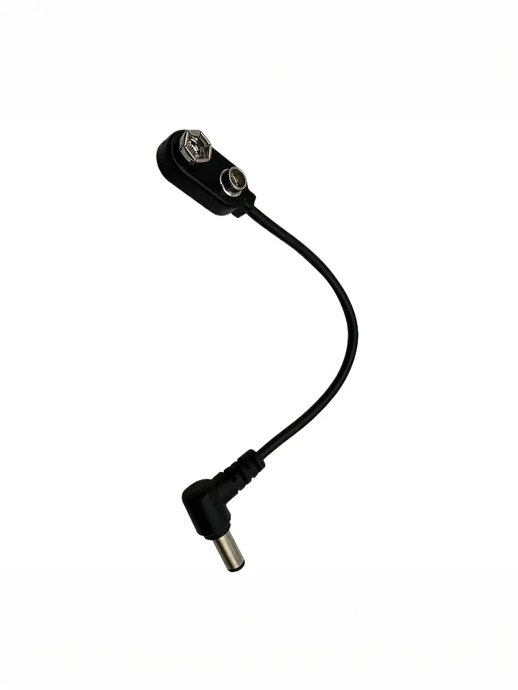 Педаль эффектов 9 В, зажим для аккумулятора, преобразователь кабеля питания, защелкивающийся разъем для гитарной педали эффектов, адаптер питания для аккумулятора