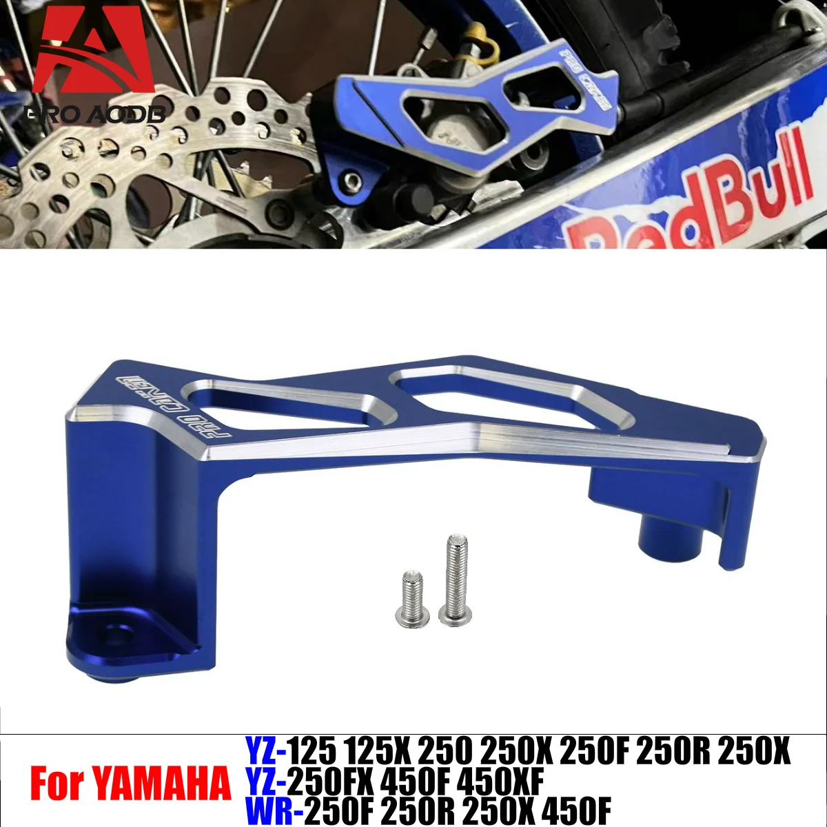 

For Yamaha Motorcycle YZ450FX WR250F WR450F YZ125 YZ250 YZ250F YZ450F YZ250FX Durable Rear Brake Caliper Guard Protector Cover