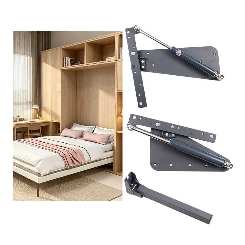 DIY Space Saving Vertical Horizontal Invisible Heavy Duty Sturdy Wall Bed Support Murphy Bed Mechanism Hardware Kit for Home Lof