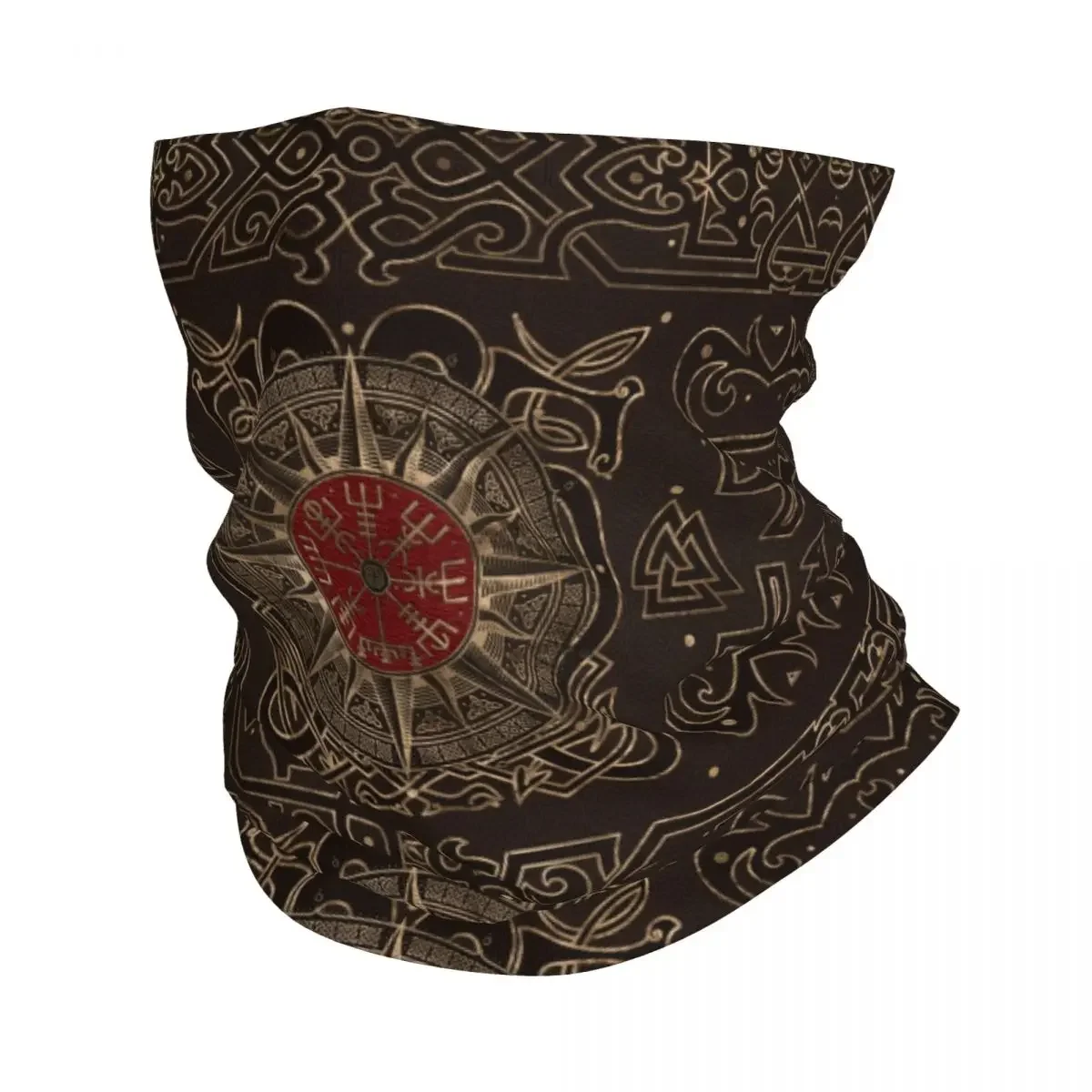 Vegvisir Ornament mitologia nordica Bandana Neck ghetta rune passamontagna maschera sciarpa multiuso copricapo Running Unisex adulto