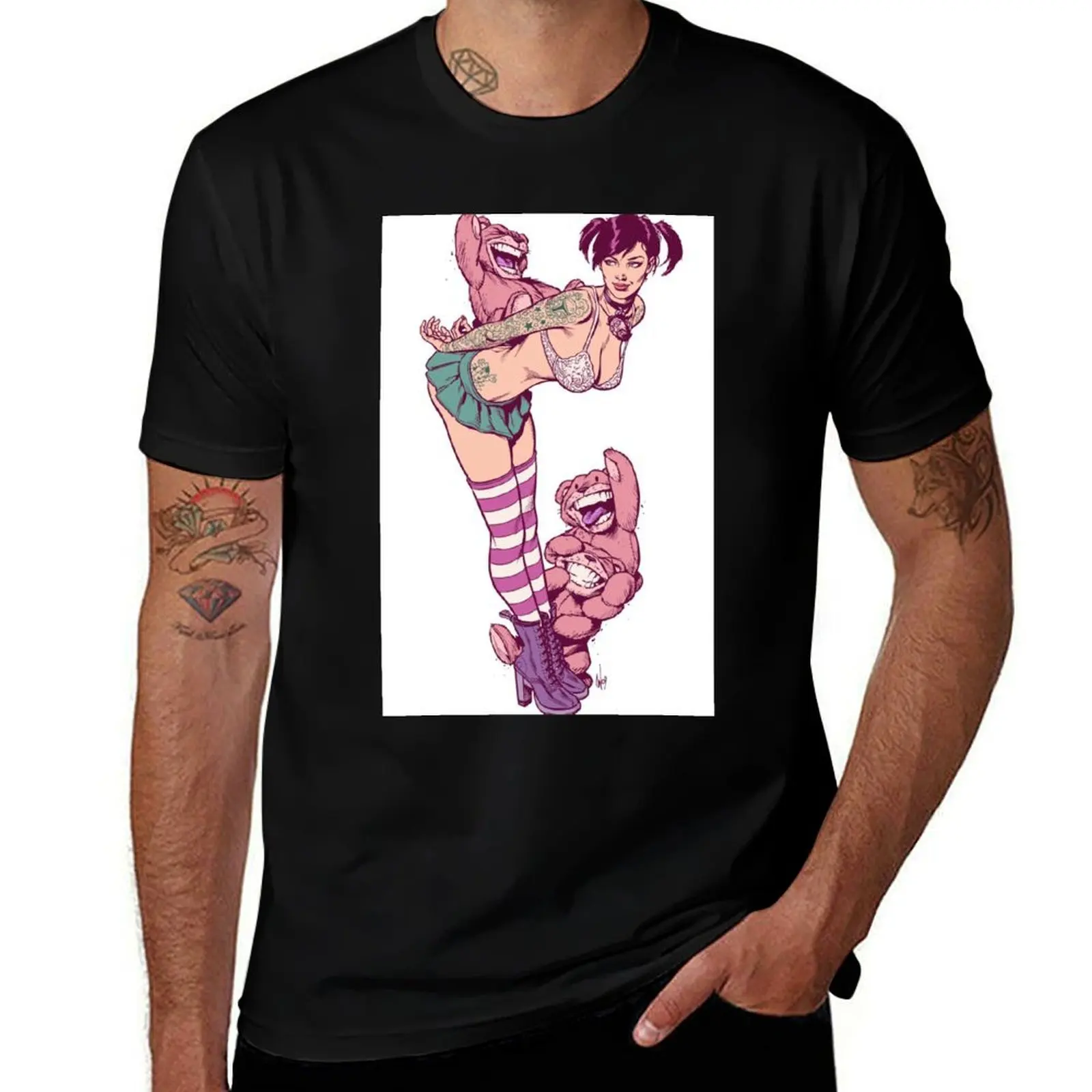 

Jumping Teds, Shrunken Heads and Punk Co-eds T-Shirt heavyweights korean fashion croswit shirt man tshirts for men