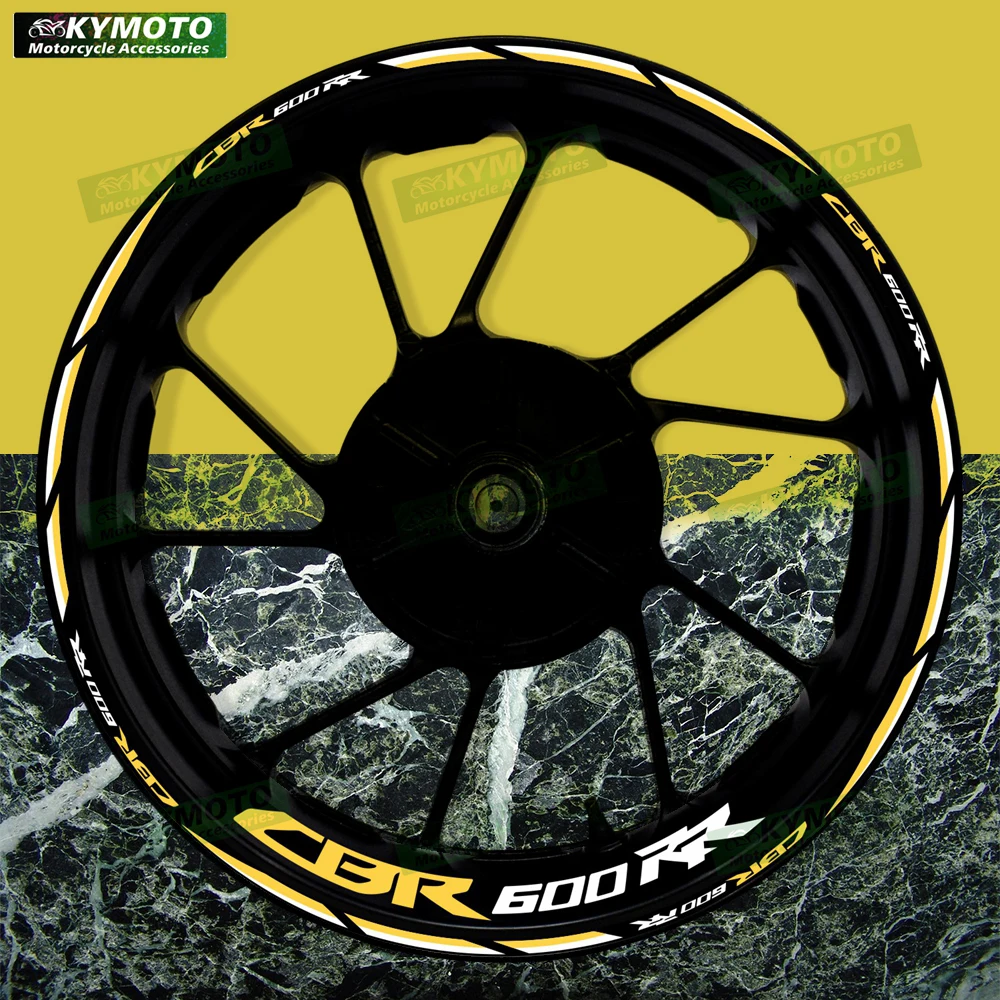 

For Honda CBR600RR CBR 600RR reflective motorcycle wheel 17 inch sticker fairing wheel decal rim stripe tape decal sticker