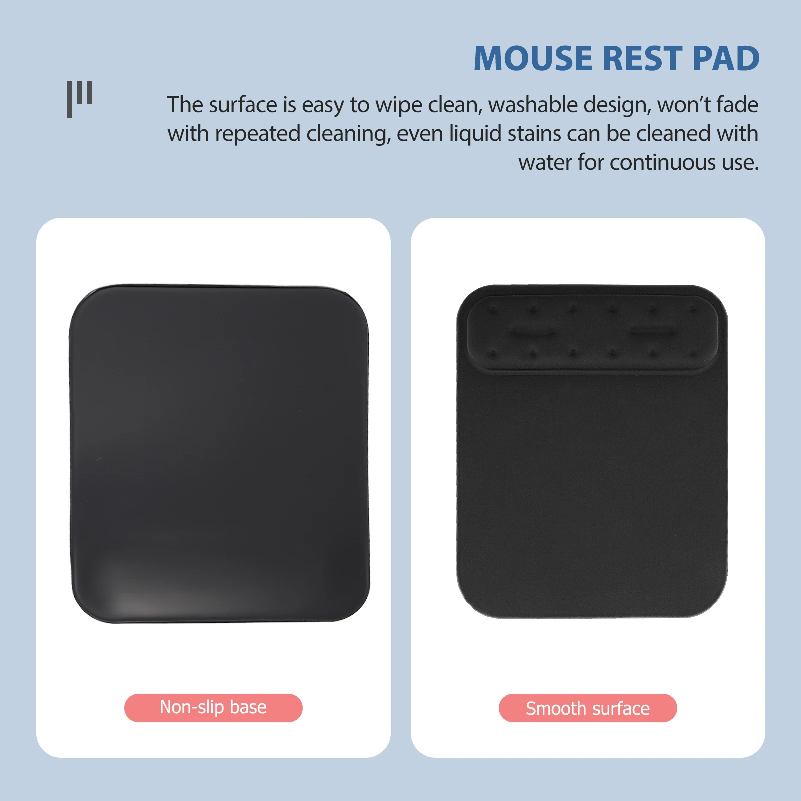 

Mouse Pad Wrist Rest Cloth Heavy Grip Washable Fade Resistant Delicate Edges Long Lasting Memory