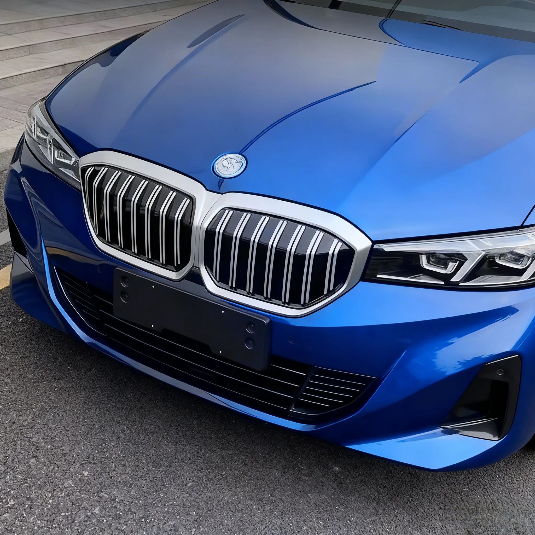 

Suitable for 2022-2024 BMW electric i3 with vertical bar pasting,split double line model,grille With Sticker