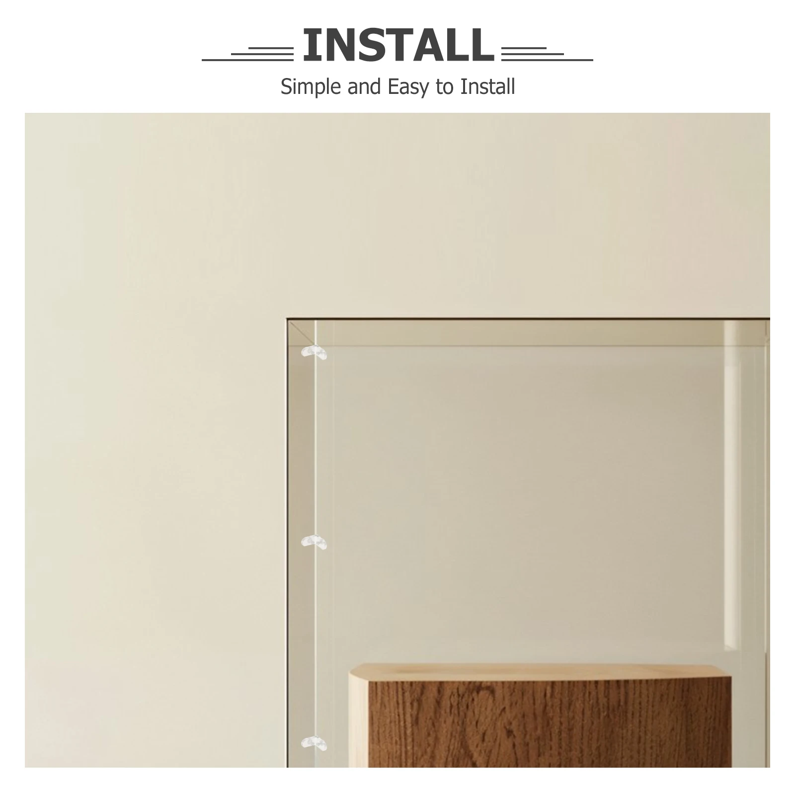 

Acrylic Brackets Transparent L-Shaped Shelf Support Ideal For Jewelry Boxes Watches Cosmetics Clear Security Corner Braces