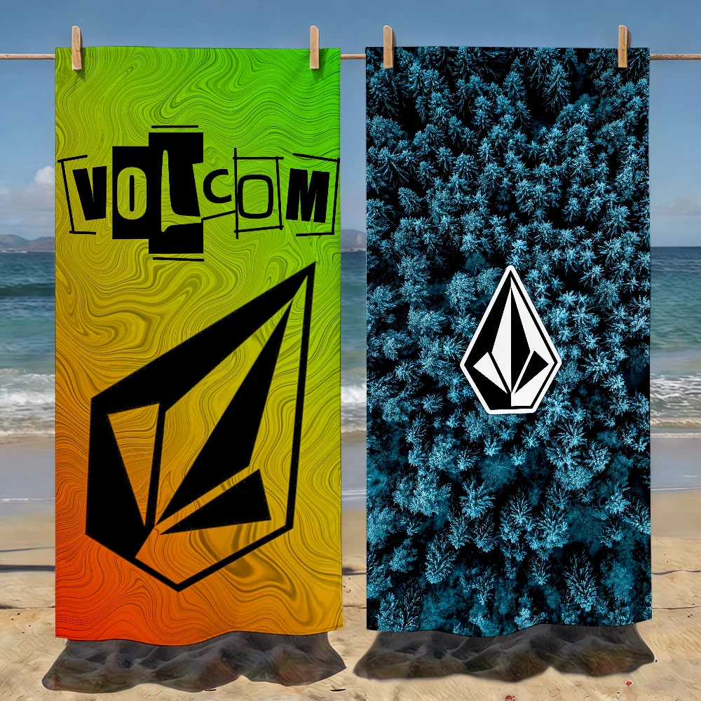 Fashion V-Volcom Towel Soft Pool Gift For Travel Gym Shower Camping Quick Dry Sports Beach Towels