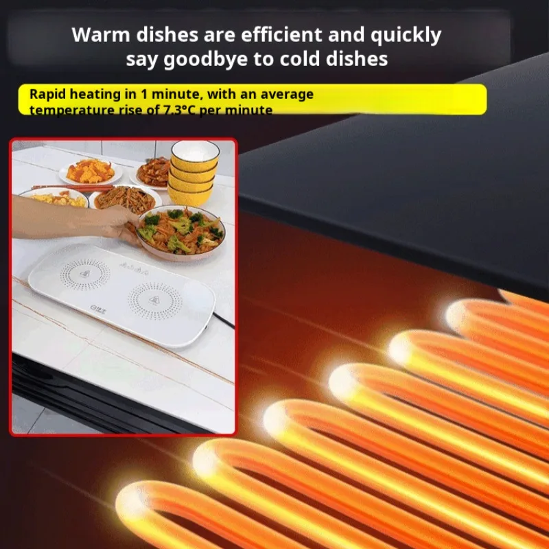 Multifunctional home dining table meal warming plate