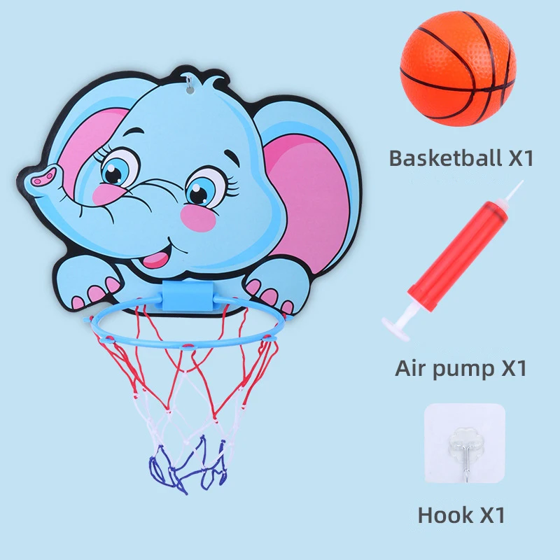 Kinder Cartoon Tier Basketball korb Familie interaktives Lernspiel zeug Stanzen Indoor Outdoor Wand Ball Spielzeug für Kinder Geschenke