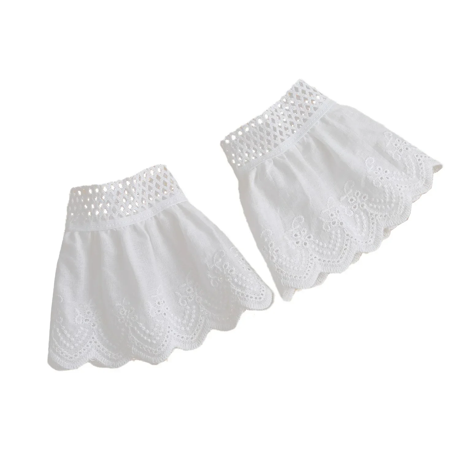 여성용 패션 드레스 셔츠 가짜 소매 연장기 플로럴 플레어 가짜 혼 커프스 스웨터 가짜 손목 소매