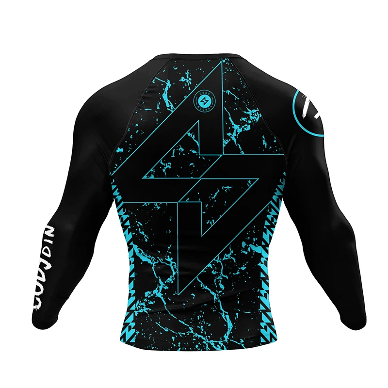 Rashguard męskie kimono Jiu Jitsu Mma koszulka + spodnie garnitury Muay thai MMA spodenki Bjj mężczyźni nowe stroje sportowe siłownia Gi koszulki