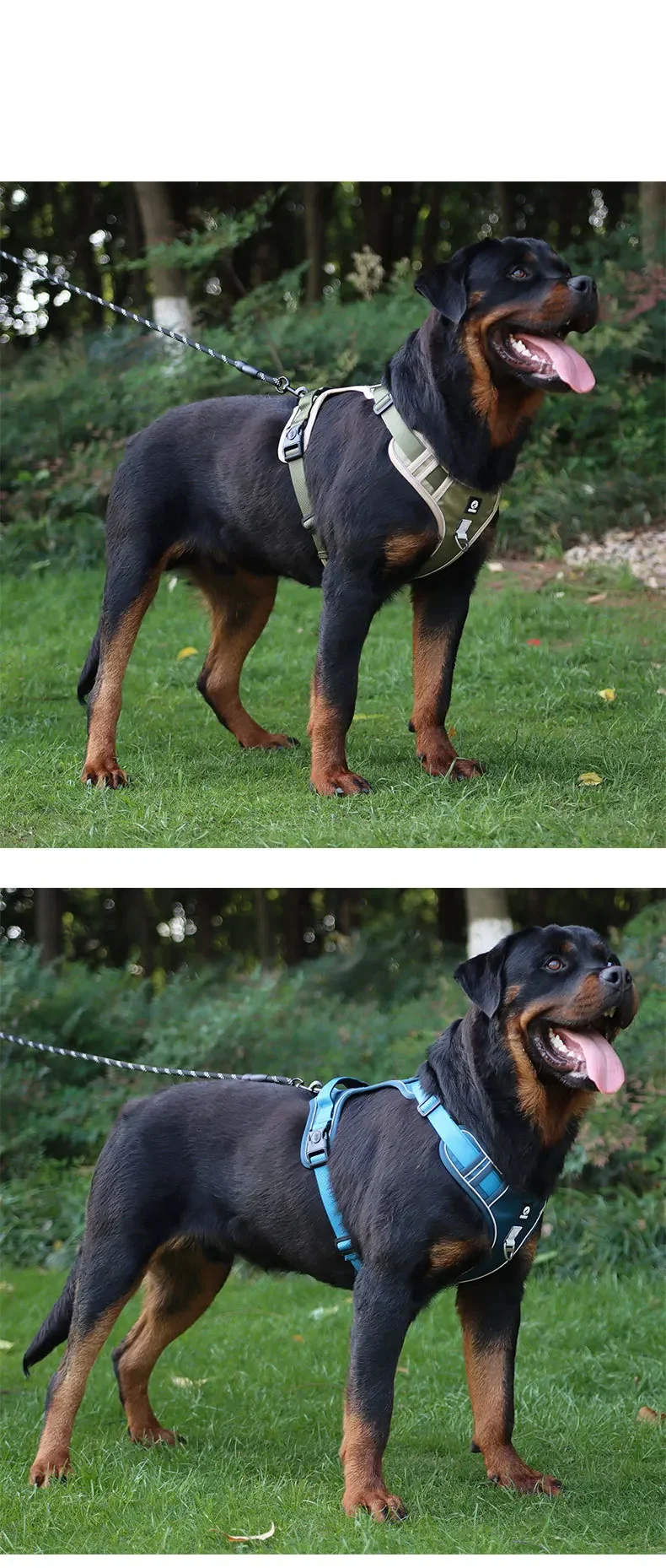 Taktisches Anti-Zieh-Hundegeschirr, Reflektierend, Robustes Oxford-Gewebe, Wasserdicht, für Mittelgroße und Große Rassen, Outdoor-Spaziergang, Haustier-Weste – Detail 7
