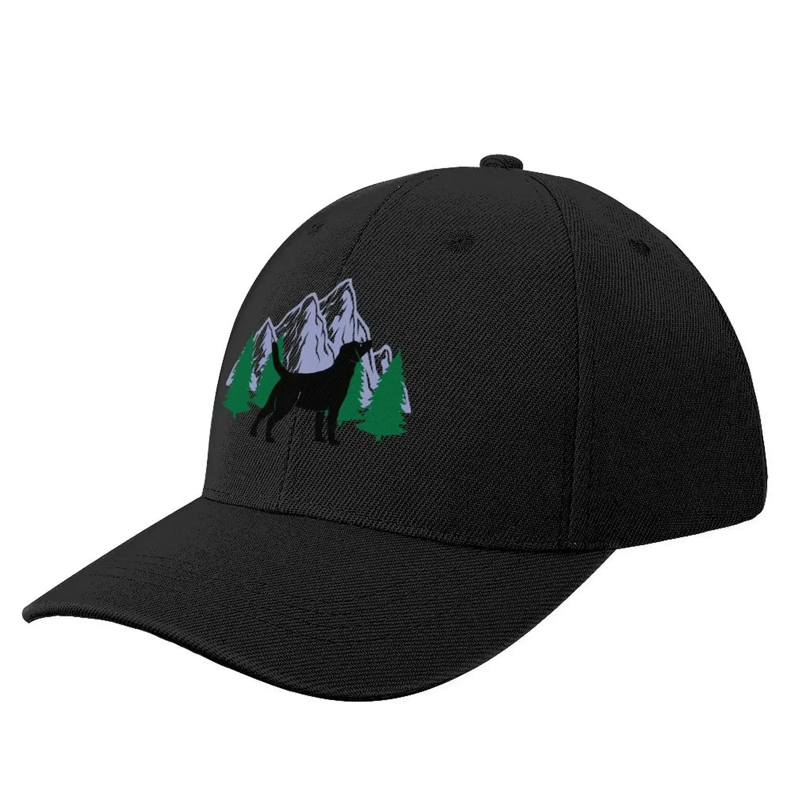 

labrador dog silhouette mountain tree christmas Baseball Cap Fashion Beach Rave Beach Bag Boy Women's