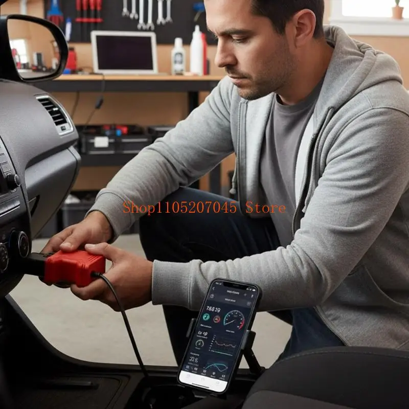 37cd Vehicle Diagnostic Tool 16 Pin OBD Adapter Plastic Universal Rapid Setups Accurate Data Transmission For X400 X300 E300
