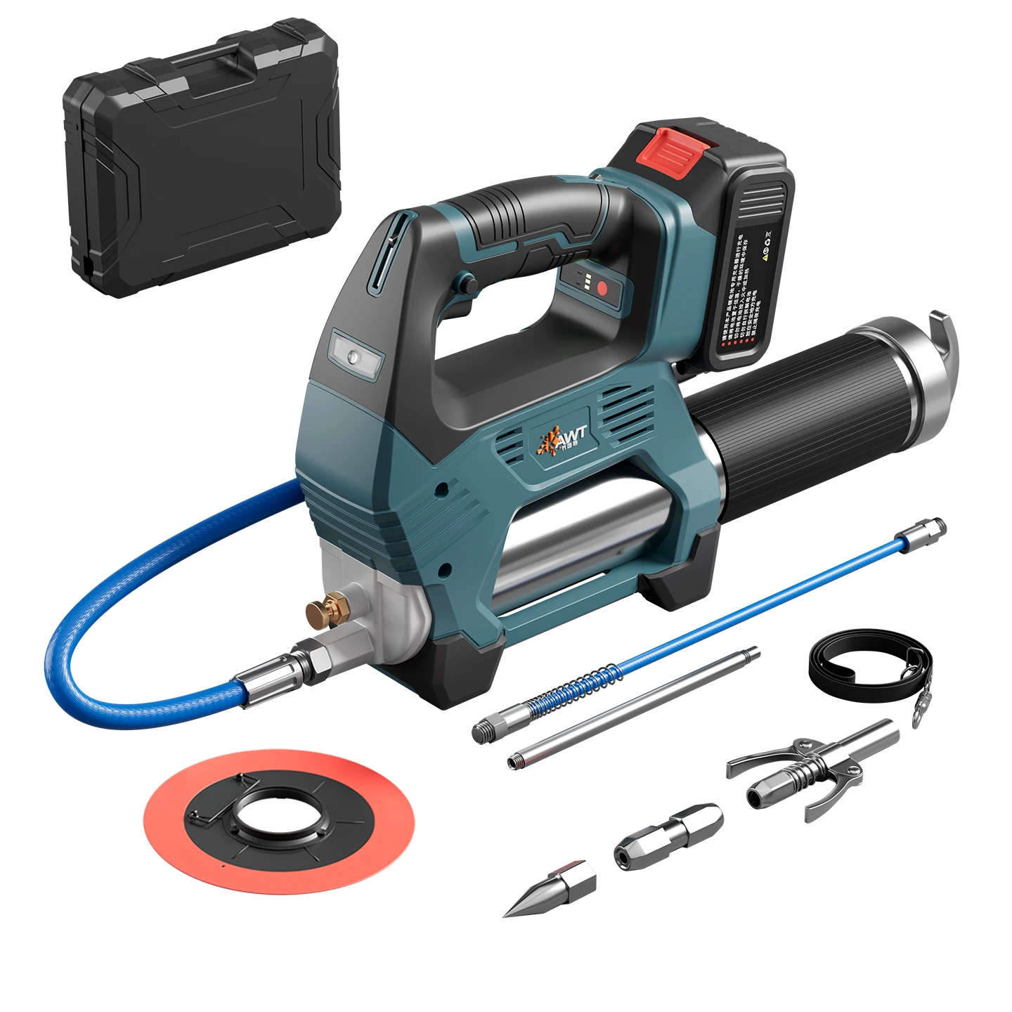 

CAVITT KTW-82 600CC 10000PSI Electric Grease Gun Brushless Motor Professional Grade 18V 7.5KG for 2A/4A/6A Battery