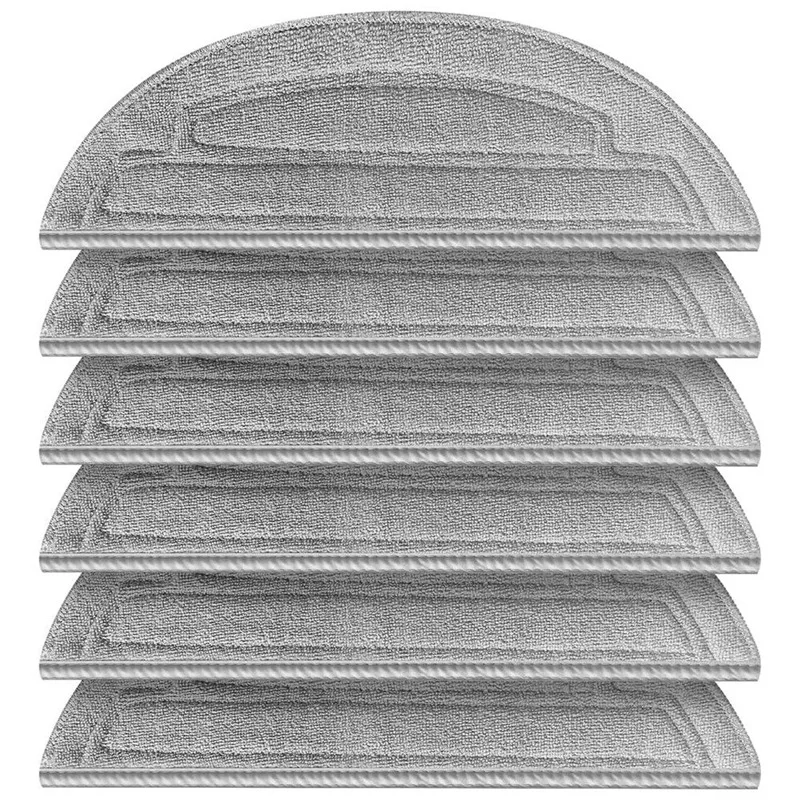 6Pcs Mopping Cloths Replacement Parts For Roborock S8 Maxv Ultra / S8 Max Ultra Robot Vacuum Cleaner Mop Pads